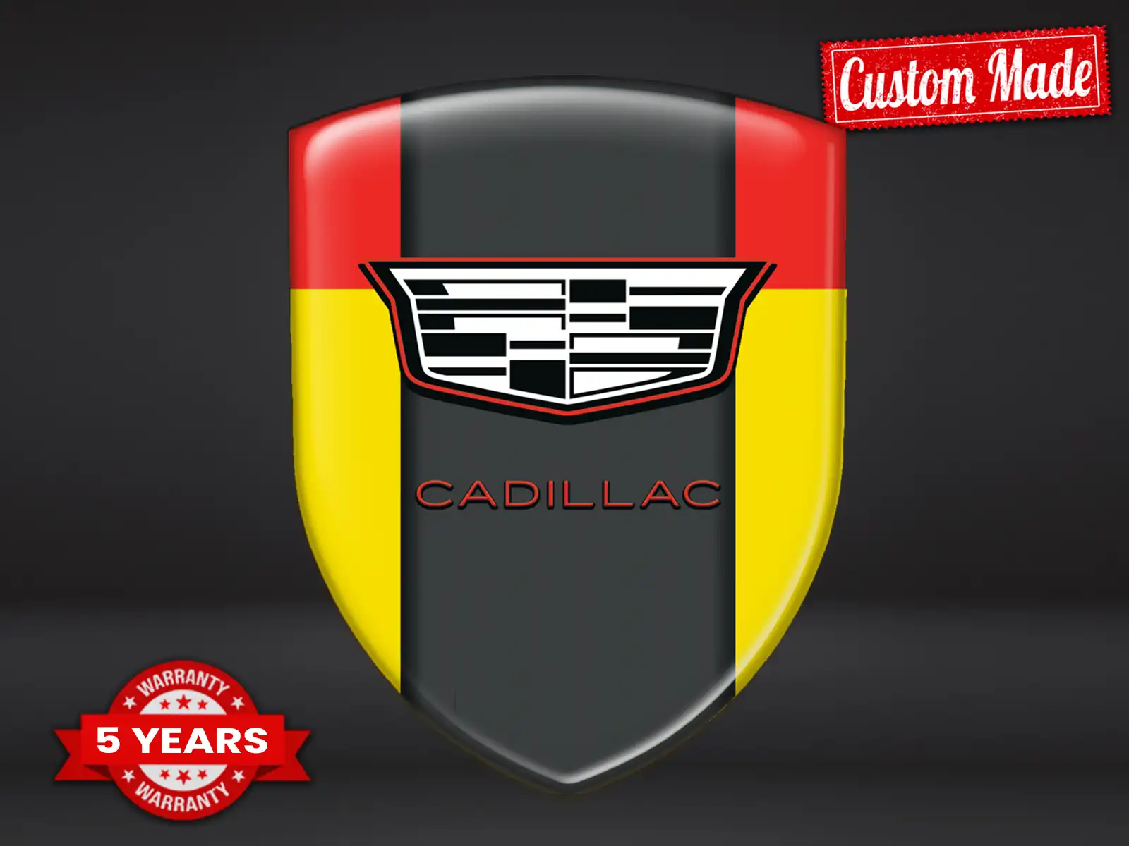 Cadillac Sticker auf Silikon Top Drift Domes Aufkleber